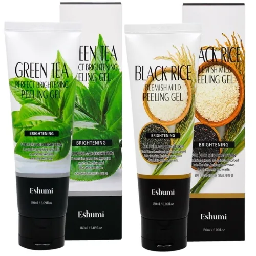 [애슈미] 녹차 퍼펙트 브라이트닝/블랙라이스 블레미쉬 마일드 필링젤 180ml (업체별도 무료배송)