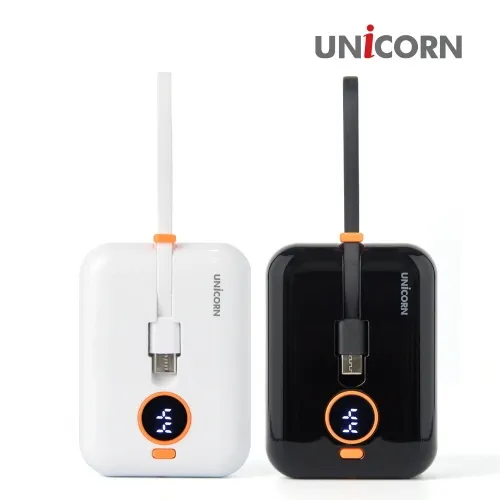 [유니콘] PB-VC100 듀얼충전 보조배터리 10,000mAh (배터리 잔량표시/C타입, 8핀동시충전) (업체별도 무료배송)