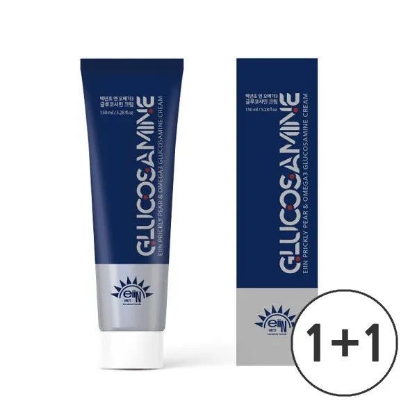 [1+1][에인] 백년초 앤 오메가3 글루코사민 크림 150ml (업체별도 무료배송)