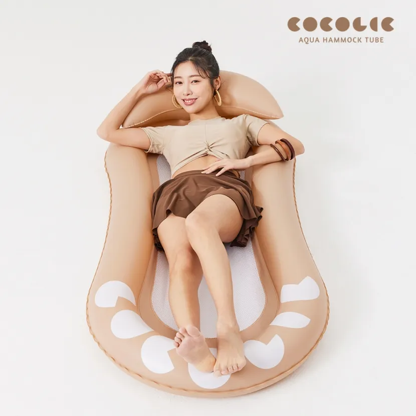 [코코릭] 아쿠아 해먹튜브 수영 바캉스 메쉬 그물망 침대 대형 워터해먹 튜브 물놀이용품 (업체별도 무료배송)