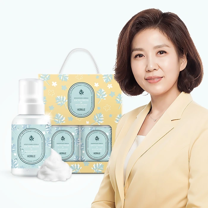 [김소형] 헤밀레 락토프레쉬 앤 쑥 여성 청결제 280ml * 2개 (업체별도 무료배송)