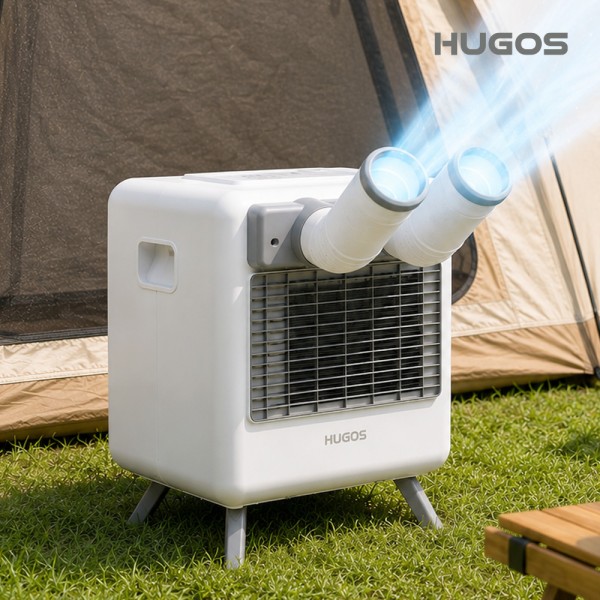 [HUGOS] 스마트 이동식 에어컨 (제습/송풍/취침모드 지원) + 전용가방포함 (업체별도 무료배송)