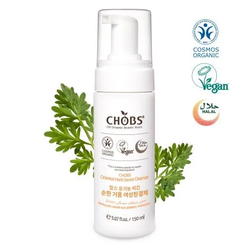 [CHOBS] 유기농 비건 순한 거품 여성청결제 150ml (업체별도 무료배송)