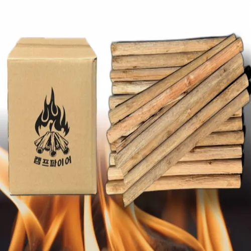 잘 타는 동유럽 전나무 목봉 장작 10kg (업체별도 무료배송)
