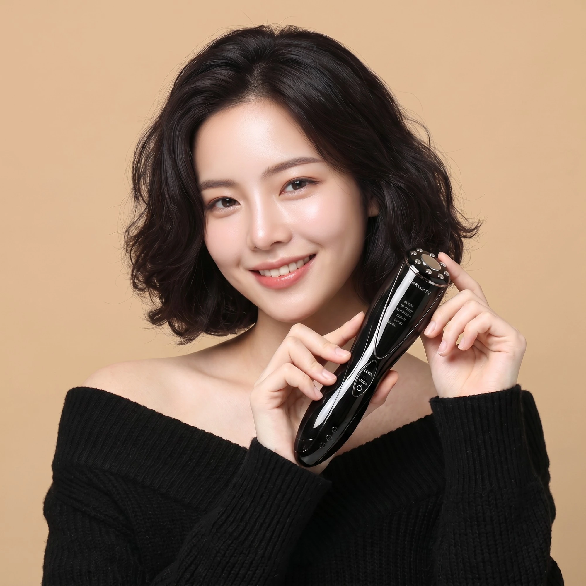 (리퍼) 펄케어 트리플웨이 초음파 고주파 EMS LED 복합기 홈케어 뷰티 디바이스 미용기기(업체별도 무료배송)