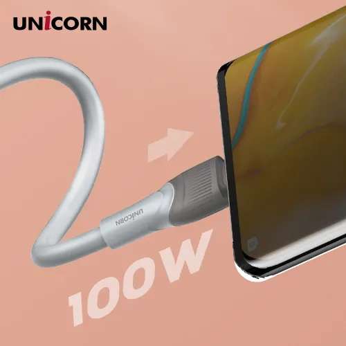 유니콘 USB C to C타입 100W 초고속 충전 데이터 케이블 PLC-1M100W (업체별도 무료배송)