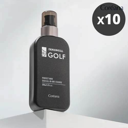 [대량구매관][코리아나] 제니스웰 골프 퍼팩트 맨 올인원 에센스 200ml x 10개(미백/주름개선 기능성)(업체별도 무료배송)