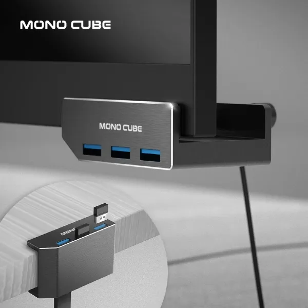 [모노큐브] USB3.0 고정형 모니터 허브 (3포트) TS-HUB30 (업체별도 무료배송)