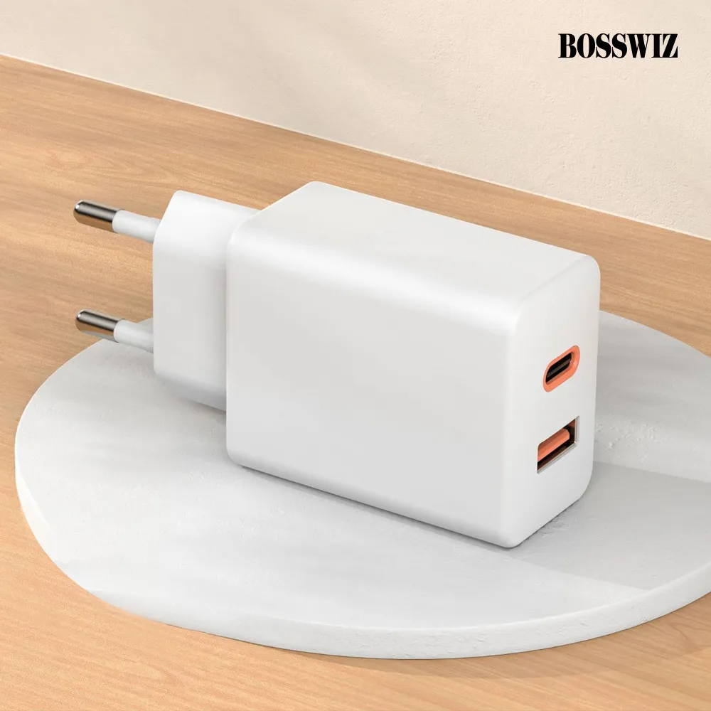 [BOSSWIZ] USB C타입 A타입 65W 2포트 PD 멀티 고속 급속 충전기 퀵차지 어댑터 노트북 휴대폰 BOS-PD652 (업체별도 무료배송)