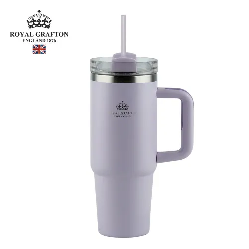 [로얄그래프톤] 스텐304 보온보냉 빅머그 손잡이 빨대 텀블러 모음전 (900ml/1200ml 중 택1) (업체별도 무료배송)
