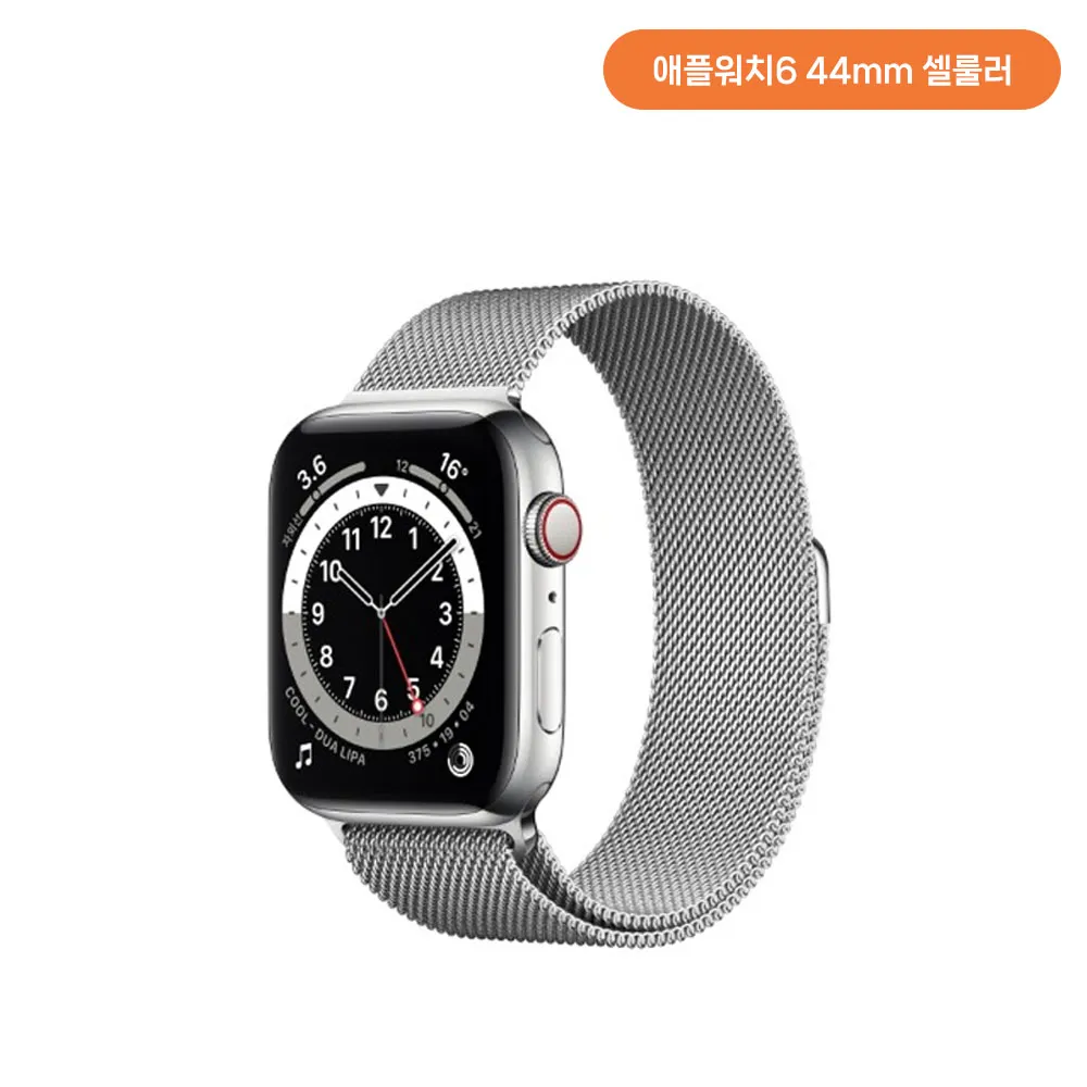 [단순변심]애플워치6 44mm GPS+Cellular (실버 색상) + (스테인리스 케이스/실버 스테인리스 밀레니즈 루프) M09E3KH/A (업체별도 무료배송)[중고상품][오픈박스]
