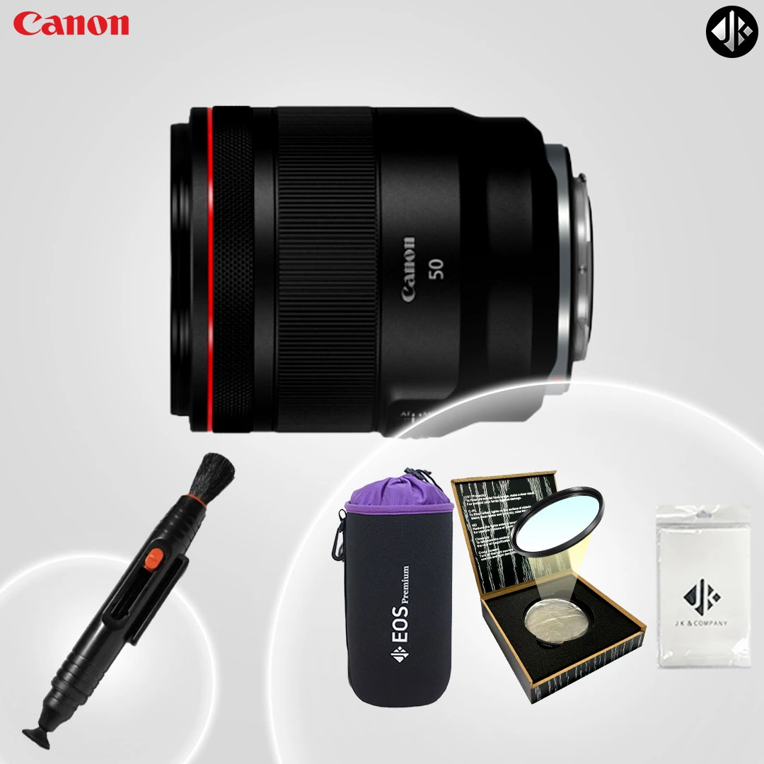 캐논 RF 50mm F1.2 L USM + 포켓융 + 방수파우치 +렌즈 클리닝 펜+ MCUV 슬림 77mm 필터