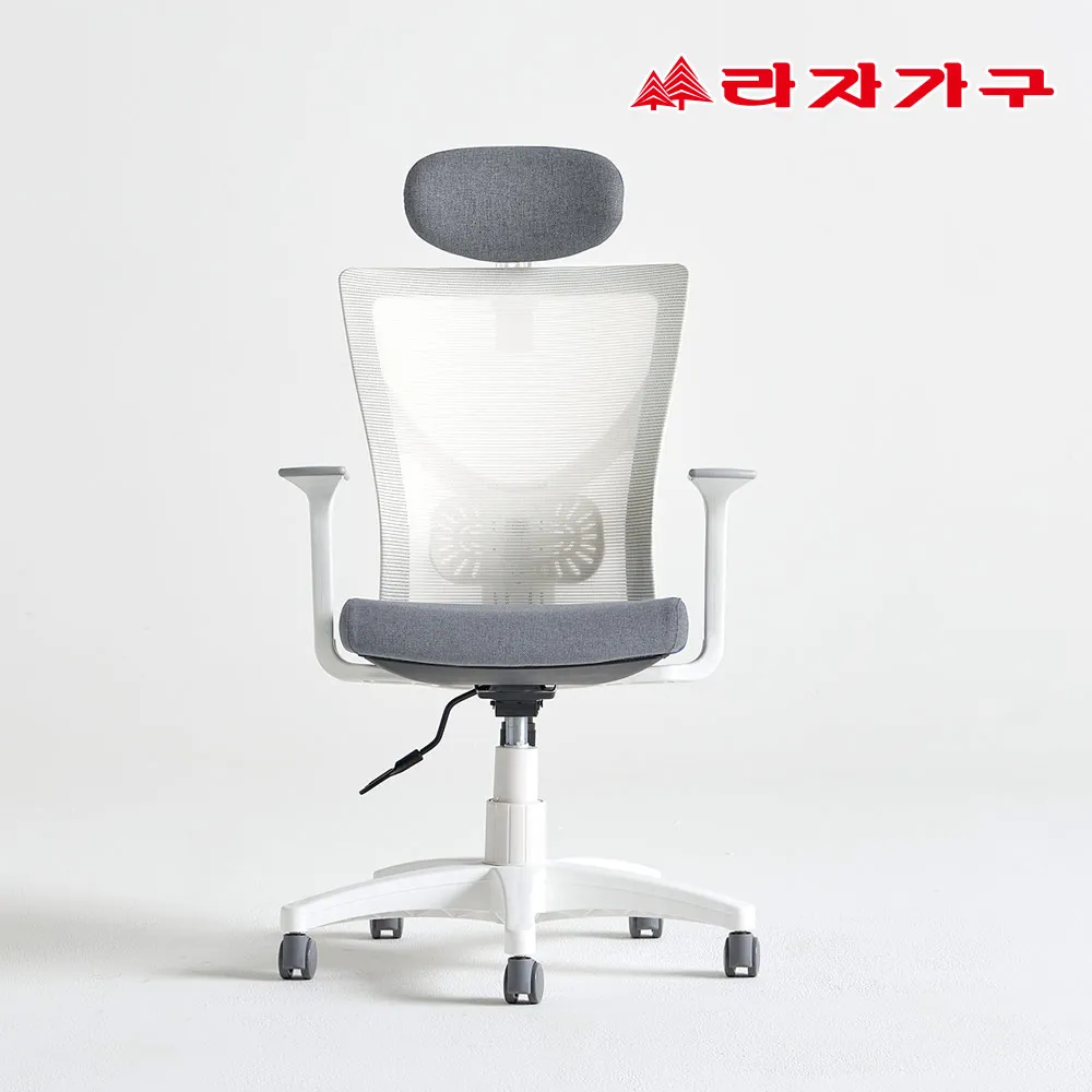 [라자가구] 국내제작 에어라인 유연한 헤드형 에어메쉬 의자 (업체별도 무료배송)