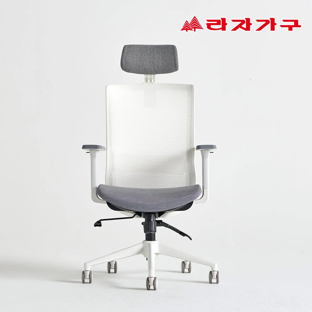 [라자가구] 에어핏 헤드형 에어메쉬 틸팅 국내제작 사무실 회의실 학생 의자 (업체별도 무료배송)