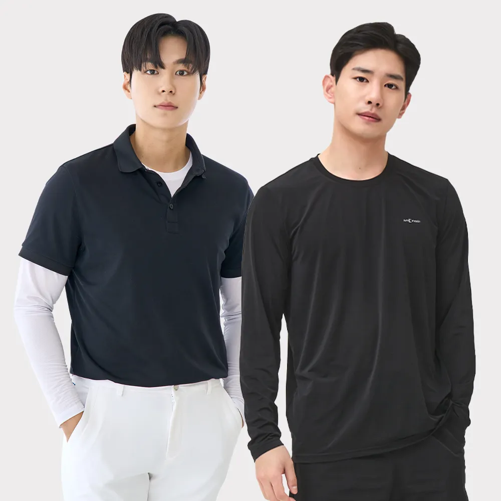 썬마스킨 프리미엄 자외선차단 UV 쿨링 스포츠 골프 남성 라운드 이너웨어 티셔츠 2color 4size (업체별도 무료배송)