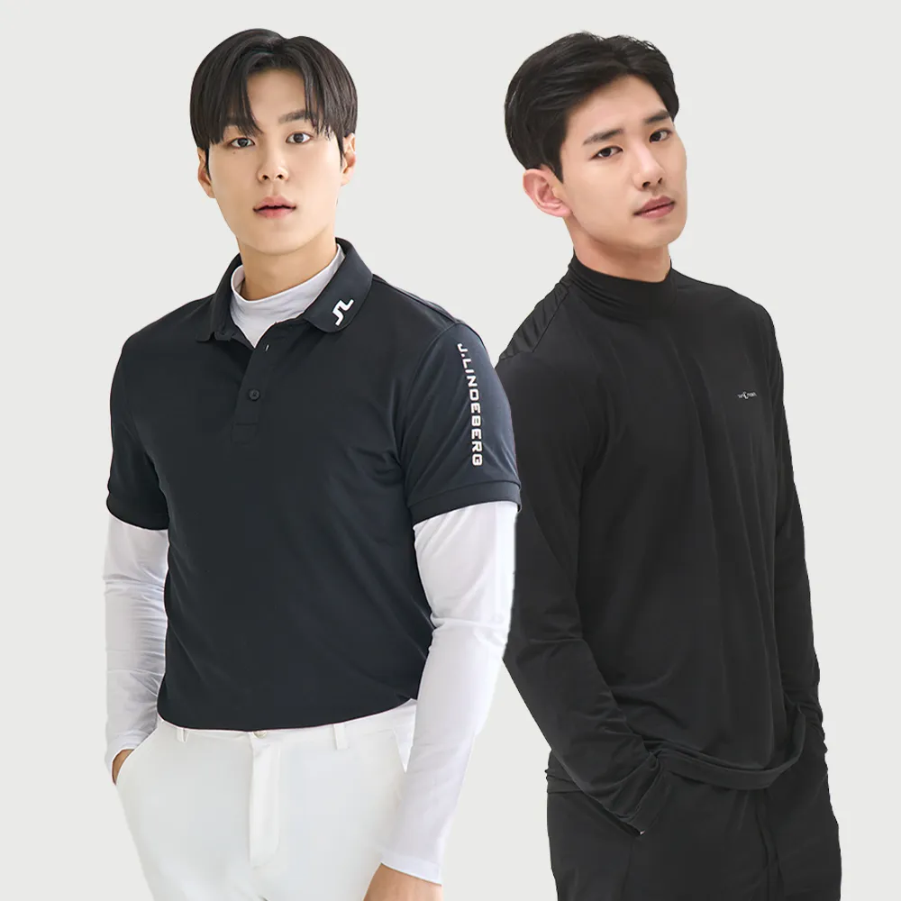 썬마스킨 프리미엄 자외선차단 UV 쿨링 스포츠 골프 남성 반폴라 이너웨어 티셔츠 2color 4size (업체별도 무료배송)