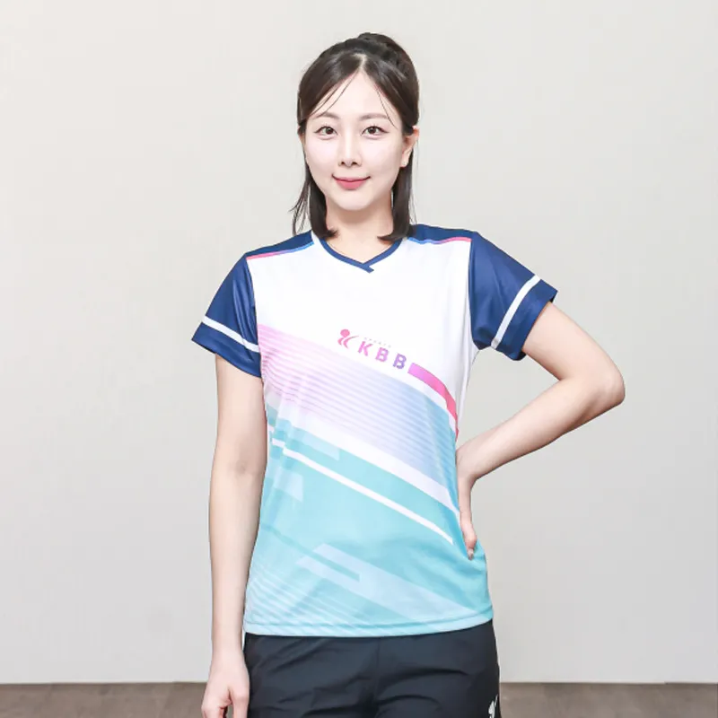 KBB KPT 03 게임티셔츠 배드민턴 경기복 메쉬원단 남여공용 반팔 (업체별도 무료배송)
