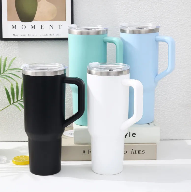 1200ml 대용량 스텐 텀블러 빨대포함 7color(2개이상 구매가능)(업체별도 무료배송