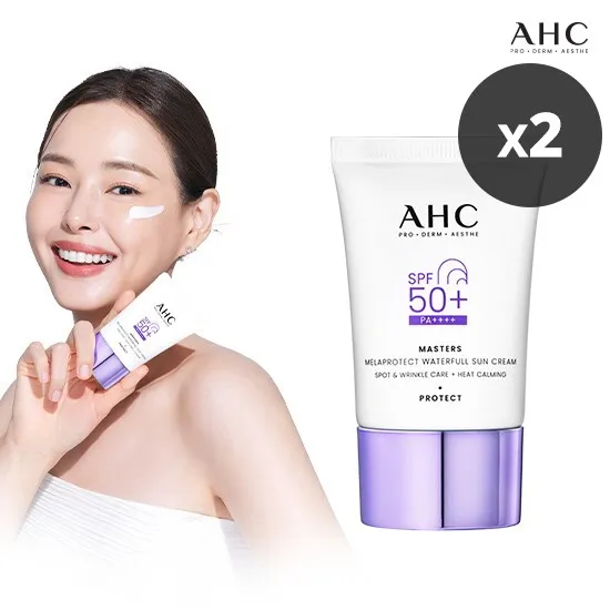 [AHC] 마스터즈 멜라프로텍트 워터풀 선크림 40ml x 2개 SPF50+ PA++++ (업체별도 무료배송)