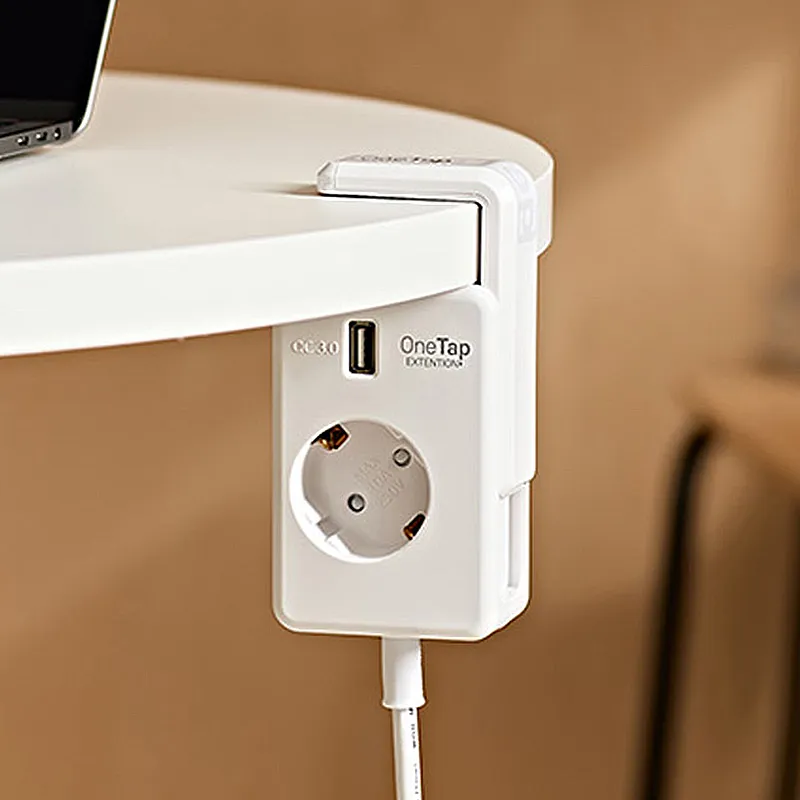 [원탭] 테이블에 걸어쓰는 충전기 USB 고속충전 멀티탭 1.5m, 2m (업체별도 무료배송)
