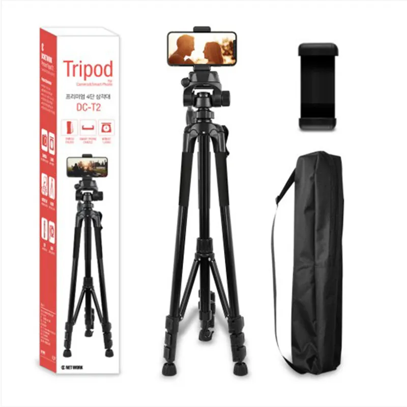 유튜브 브이로그 프리미엄 카메라 스마트폰 삼각대 T2(업체별도 무료배송)