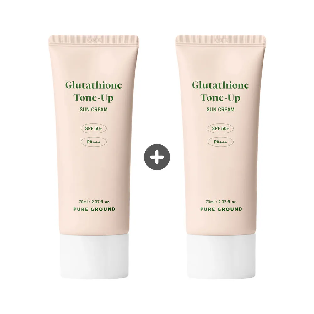 [1+1][퓨어그라운드] 글루타치온 톤업 선크림 70ml SPF50+ PA+++ (업체별도 무료배송)