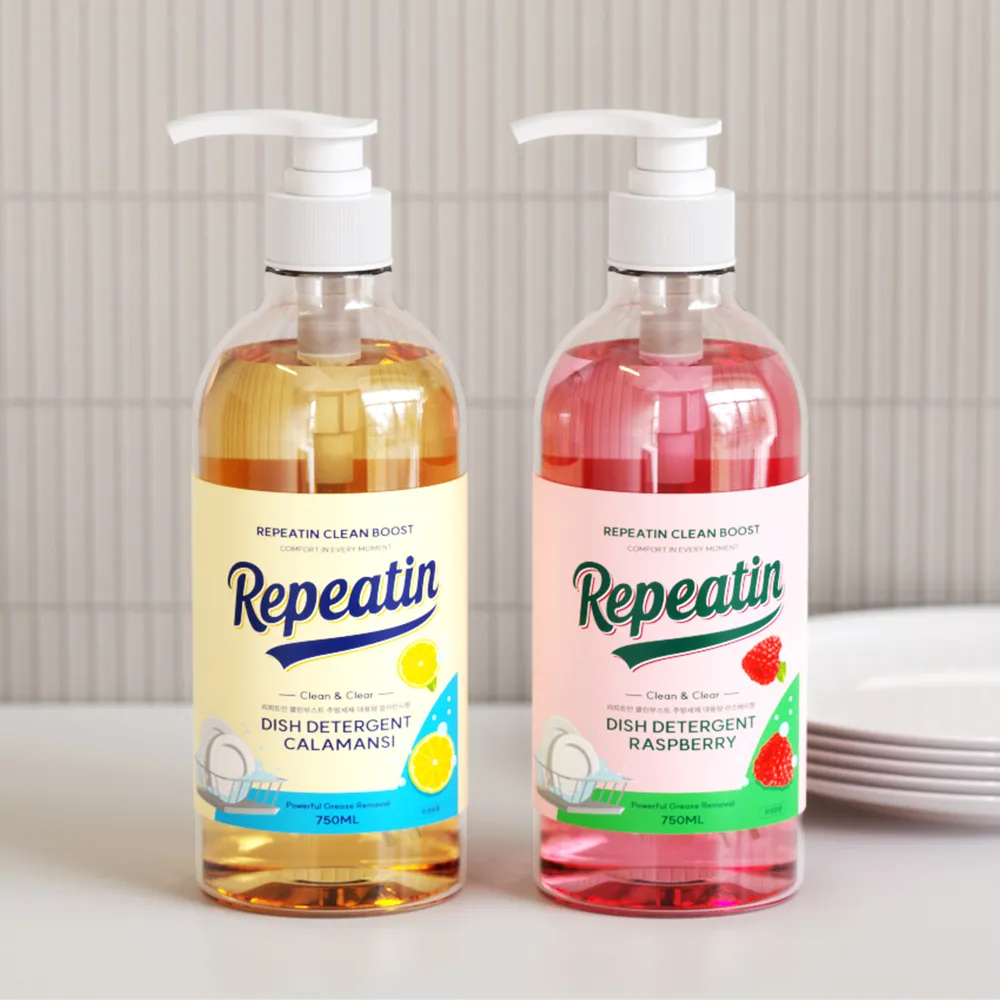 베이킹소다 함유로 과채 세척도 가능 대용량 주방세제 클린부스트 750ml x 4개입 (업체별도 무료배송)