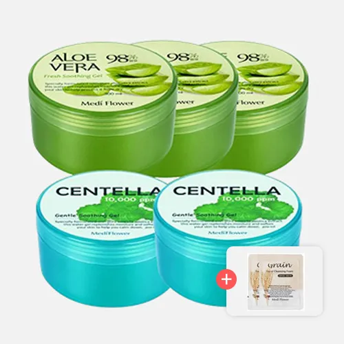 [메디플라워] 알로에 프레쉬/젠틀 수딩젤 300ml x 5개 +사은품증정 (업체별도 무료배송)