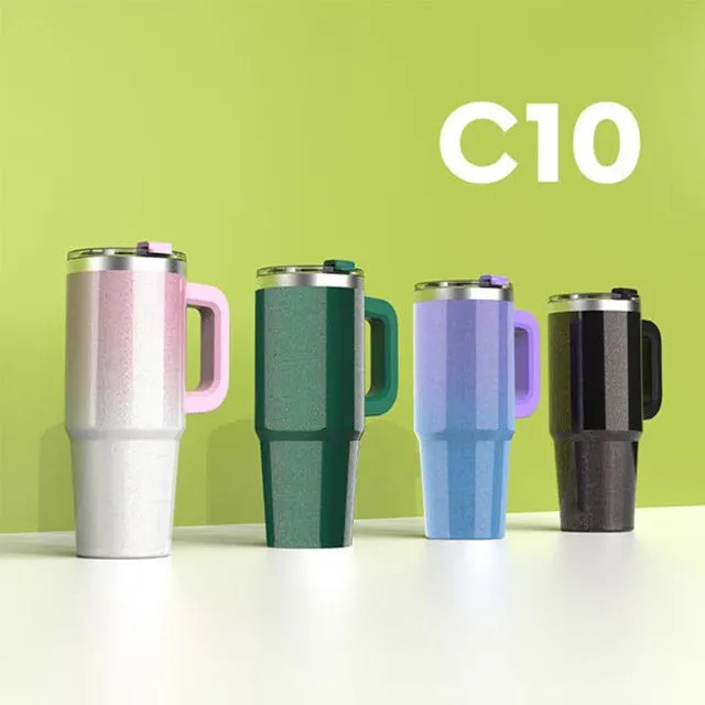 [쿠팸] 글리터 핸들 텀블러 887ml Cufam-C10(업체별도 무료배송)