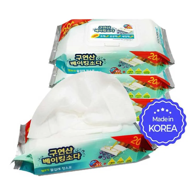 국내산 구연산베이킹소다 프리미엄 청소포 (중형&대형)(6개이상 구매가능)(업체별도 무료배송)