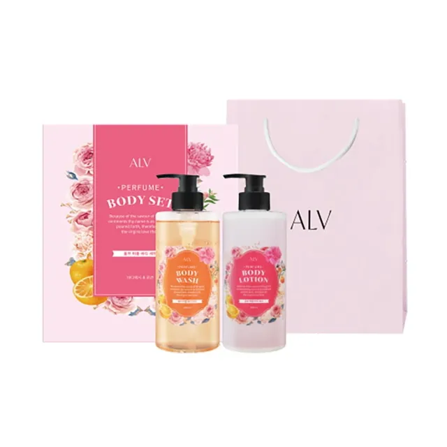 [올브] 퍼퓸 바디 세트 (워시 400ml+로션 400ml)(업체별도 무료배송)
