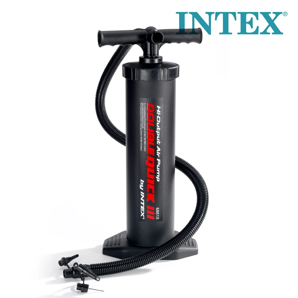 INTEX 에어펌프(핸드형)68615 스탠드 휴대용 공기주입기 미니 에어매트 펌프 (업체별도 무료배송)