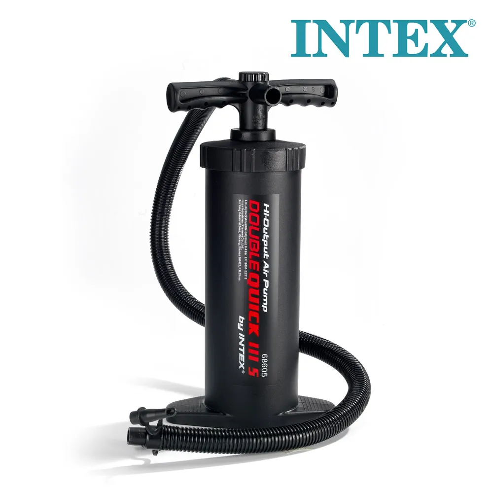 INTEX 에어펌프(핸드형)68605 스탠드 휴대용 공기주입기 미니 에어매트 펌프 (업체별도 무료배송)