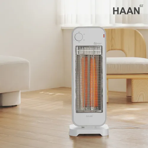 [한경희] 프리미엄 자동좌우회전 2단 카본 전기히터 HAAN-Q3500 (화이트)(업체별도 무료배송)