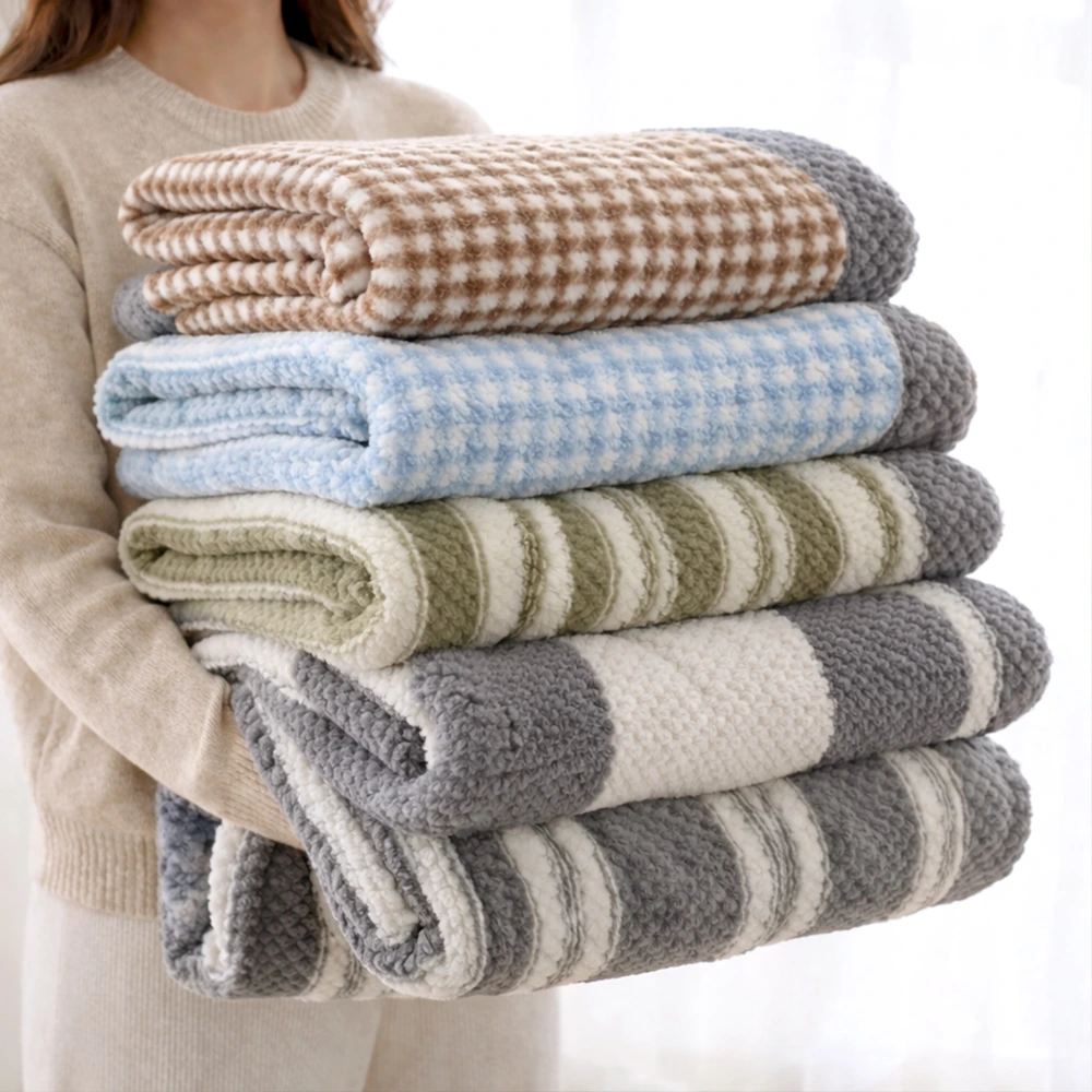 그레이시 부드러운 극세사 양면 패턴담요 컬러5종 (특대형/150x200) (업체별도 무료배송)