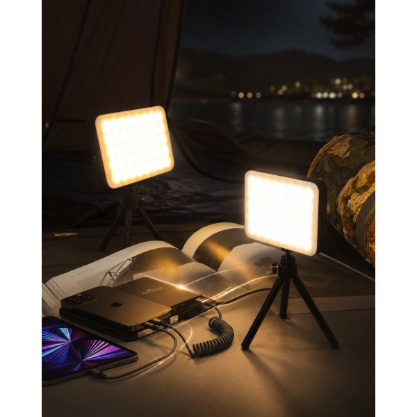 빈크루즈 휴대용 LED 캠핑랜턴 20000mAh 스냅후크/ 케이블/ 카라비너 /파우치 (업체별도 무료배송)