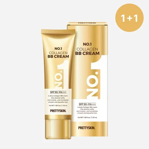 [1+1][프리티스킨] 넘버원 콜라겐 BB크림 50ml (업체별도 무료배송)