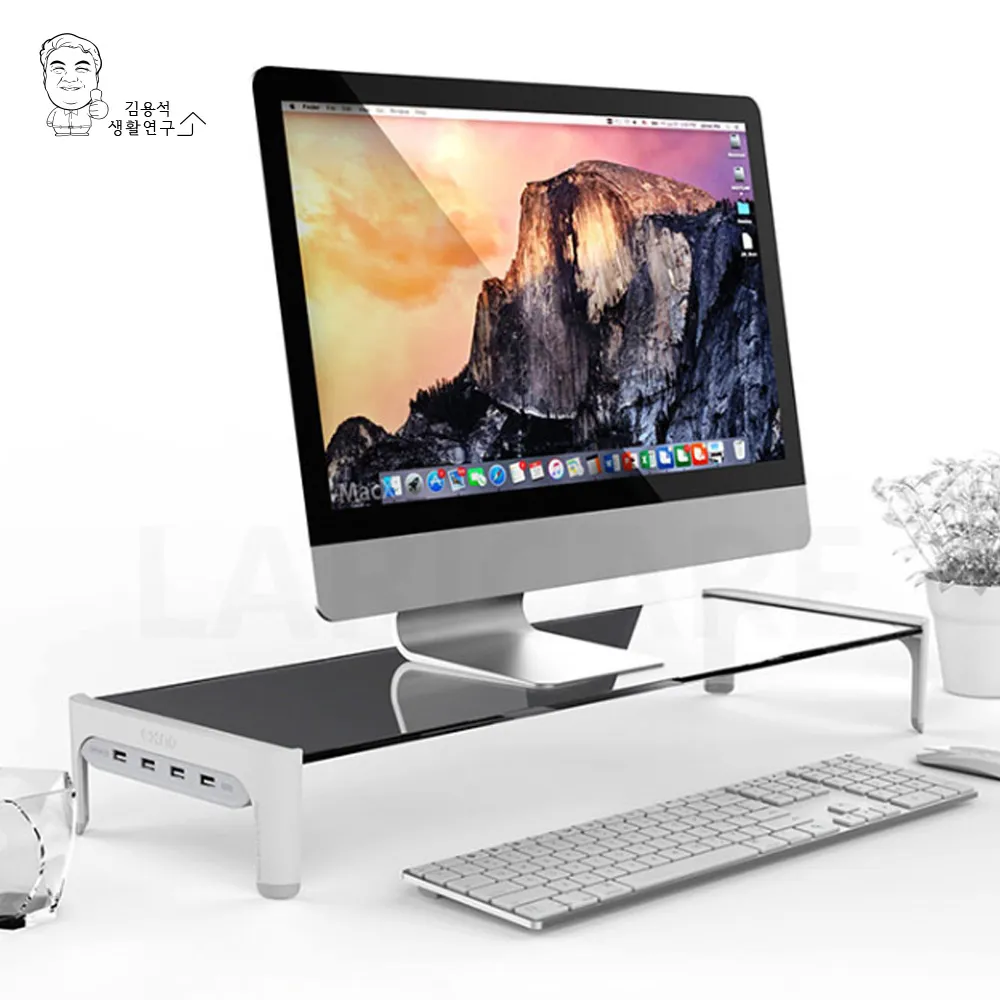 USB 모니터 받침대 A 컴퓨터 PC받침대 스탠드 사무용품 선반 (업체별도 무료배송)