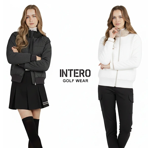 [INTERO]인테로골프웨어 여성 가을/겨울 후드 니트 패딩 자켓/WIWMW(업체별도 무료배송)