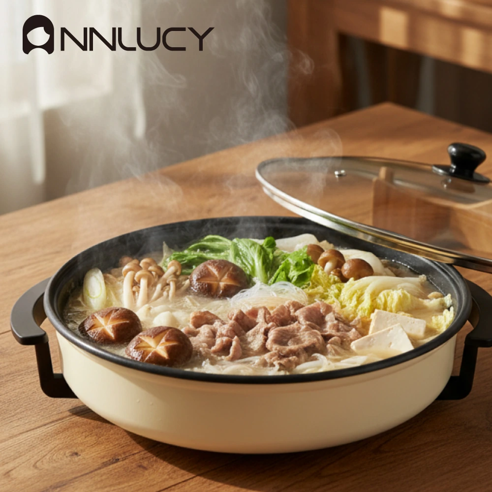 [앤루시] 델리 40cm 집들이선물 원형 전기 멀티 그릴 피자팬 AGR-25W (업체별도 무료배송)