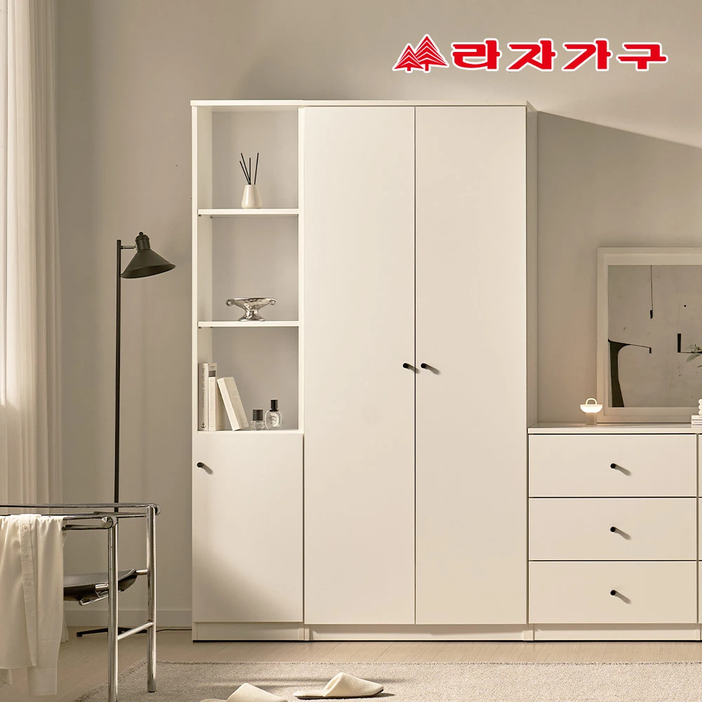 [라자가구] 더모어 키큰 장롱 긴문 옷장 800 (방문설치배송)