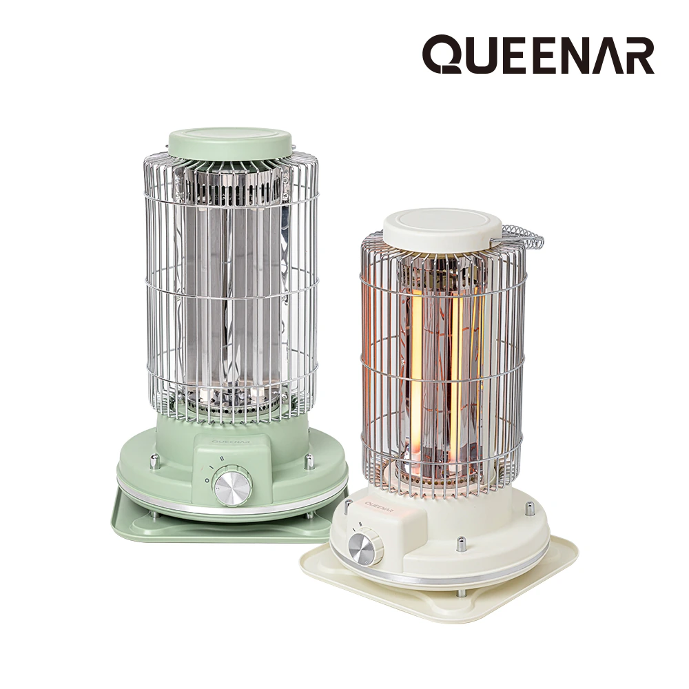 100대 한정수량 [퀸나] 마이코지 전기히터 QNH-1000W (카키/화이트) 택1 (업체별도 무료배송)