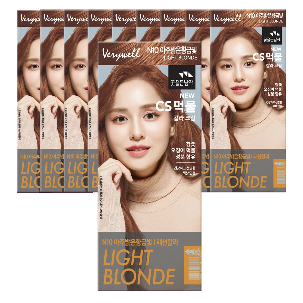 [꽃을든남자] CS 먹물 헤어칼라 N10 아주밝은황금빛 x 10개 (업체별도 무료배송)