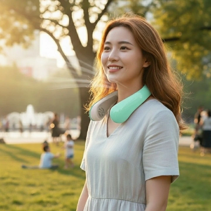 [비치온] 날개없는 넥밴드형 선풍기 VN7-AIRCOOL (업체별도 무료배송)