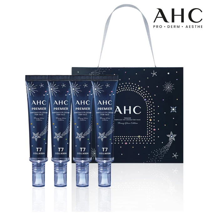 [AHC] 프리미어 앰플 아이크림 포페이스 허니글로우 에디션 40ml x 4개 (미백/주름개선 기능성)(업체별도 무료배송)