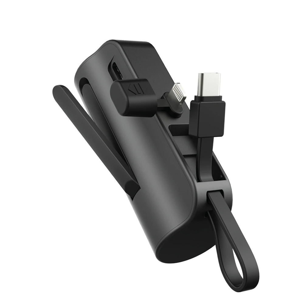 [LAAON] 20W 고속 충전 2in1 도킹형 보조배터리 5000mAh 블랙 ITB-QPB5000
