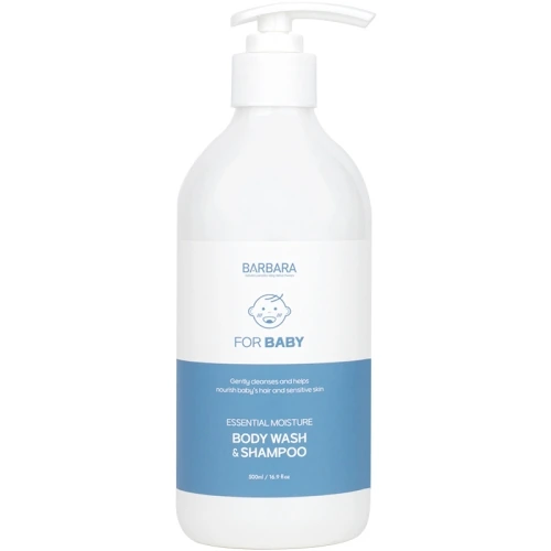 [바르바라] 베이비 에센셜 모이스처 바디워시 앤 샴푸 500ml (업체별도 무료배송)