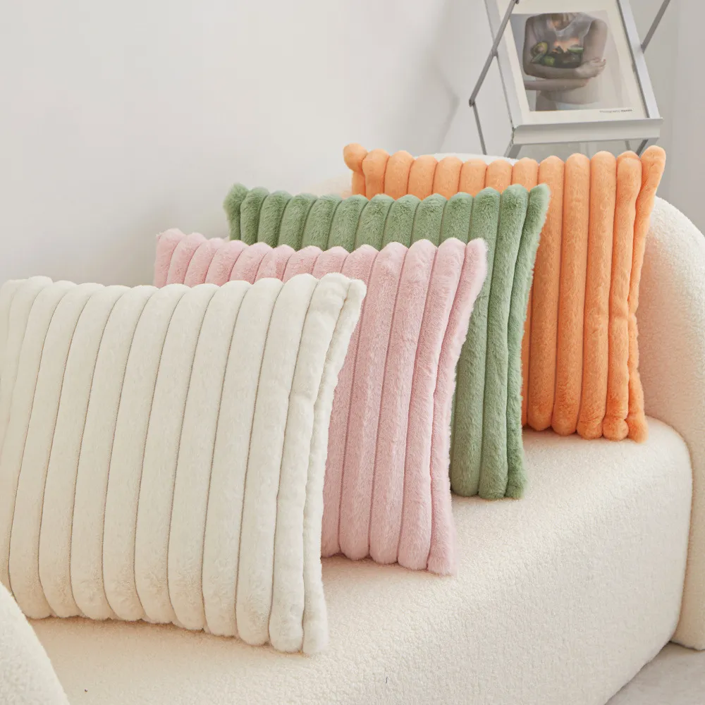 F/W 2025 마카롱 극세사 인테리어 쿠션커버 단품 45x45 (업체별도 무료배송)