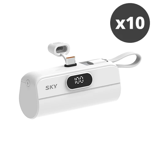 [대량구매관][스카이] 필 2in1 LED 고속충전 20W PD 도킹형 미니 보조배터리 x 10개 X13Pro (업체별도 무료배송)
