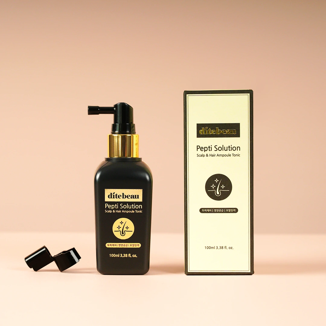 [디떼뷰] 펩티 솔루션 스칼프 앤 헤어 앰플 토닉 100ml(탈모증상완화 기능성)(업체별도 무료배송)